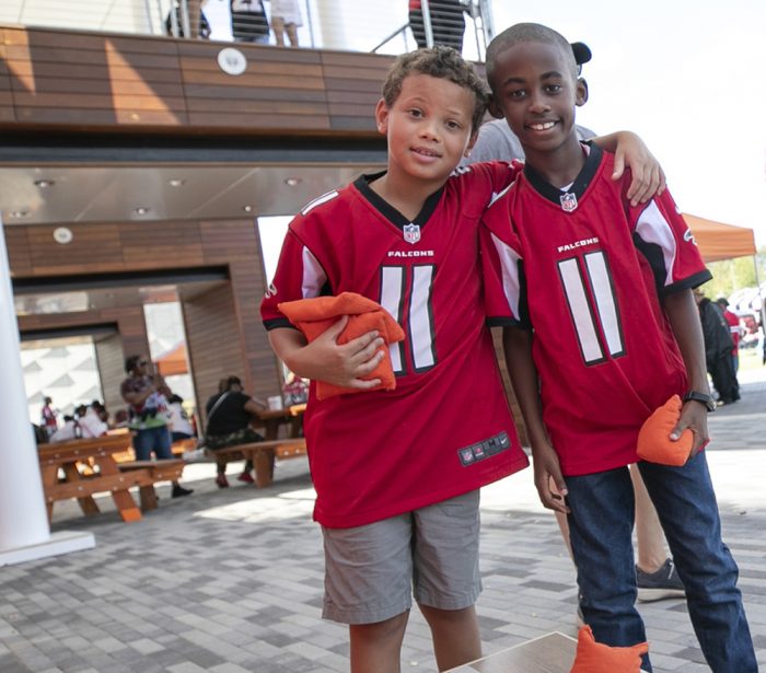 Atlanta Falcons Fantennial Celebration - The Home Depot Backyard