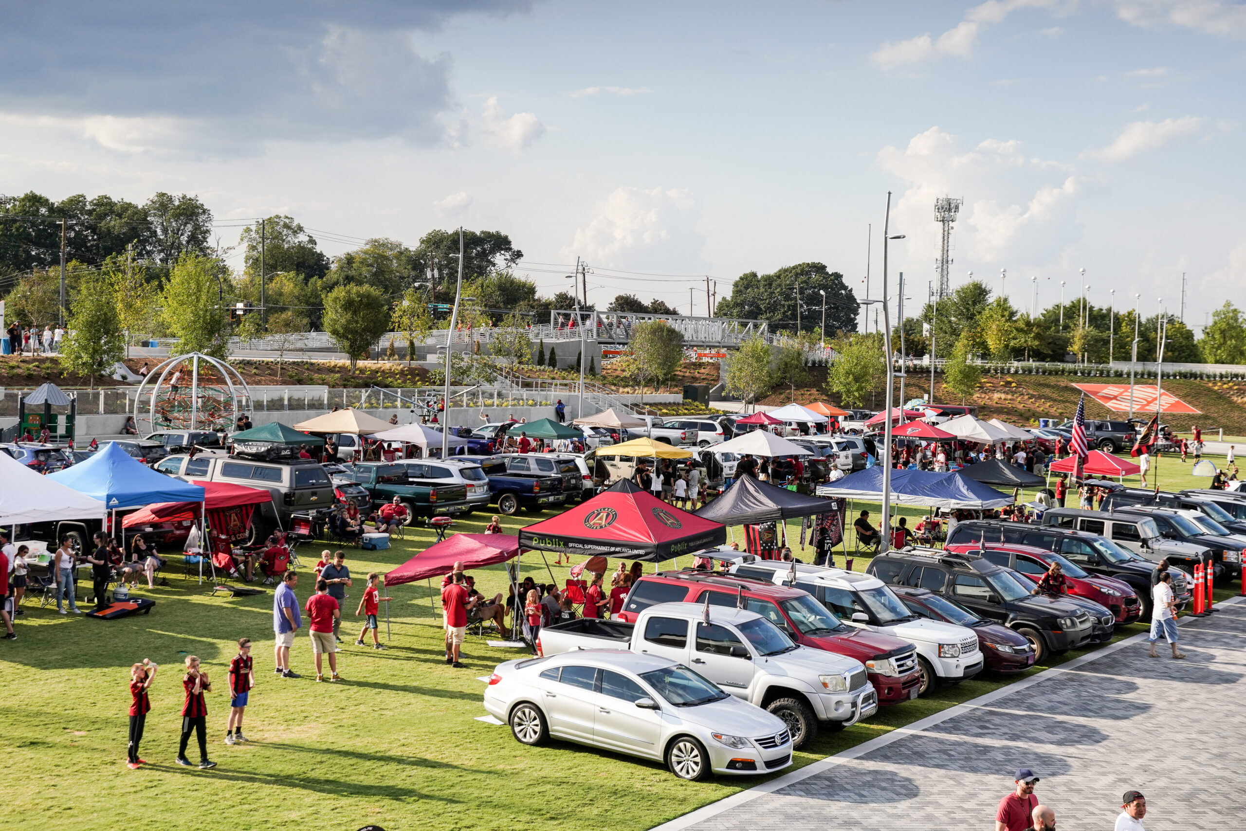 Atlanta United Tailgating in The Home Depot Backyard - The Home Depot  Backyard